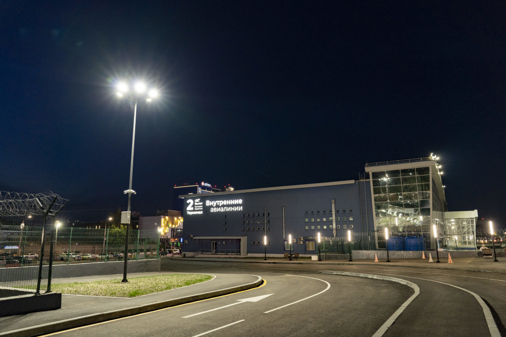 New terminal of Irkutsk Airport illuminated by FEREKS luminaires